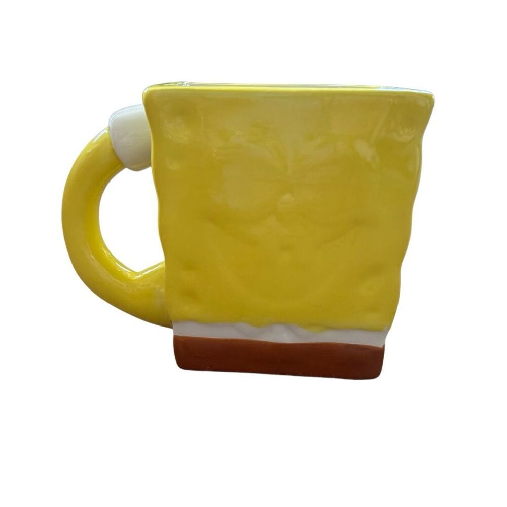 Zak Designs SpongeBob SquarePants 3D Sculpted Ceramic Mug 13oz Square Coffee Cup